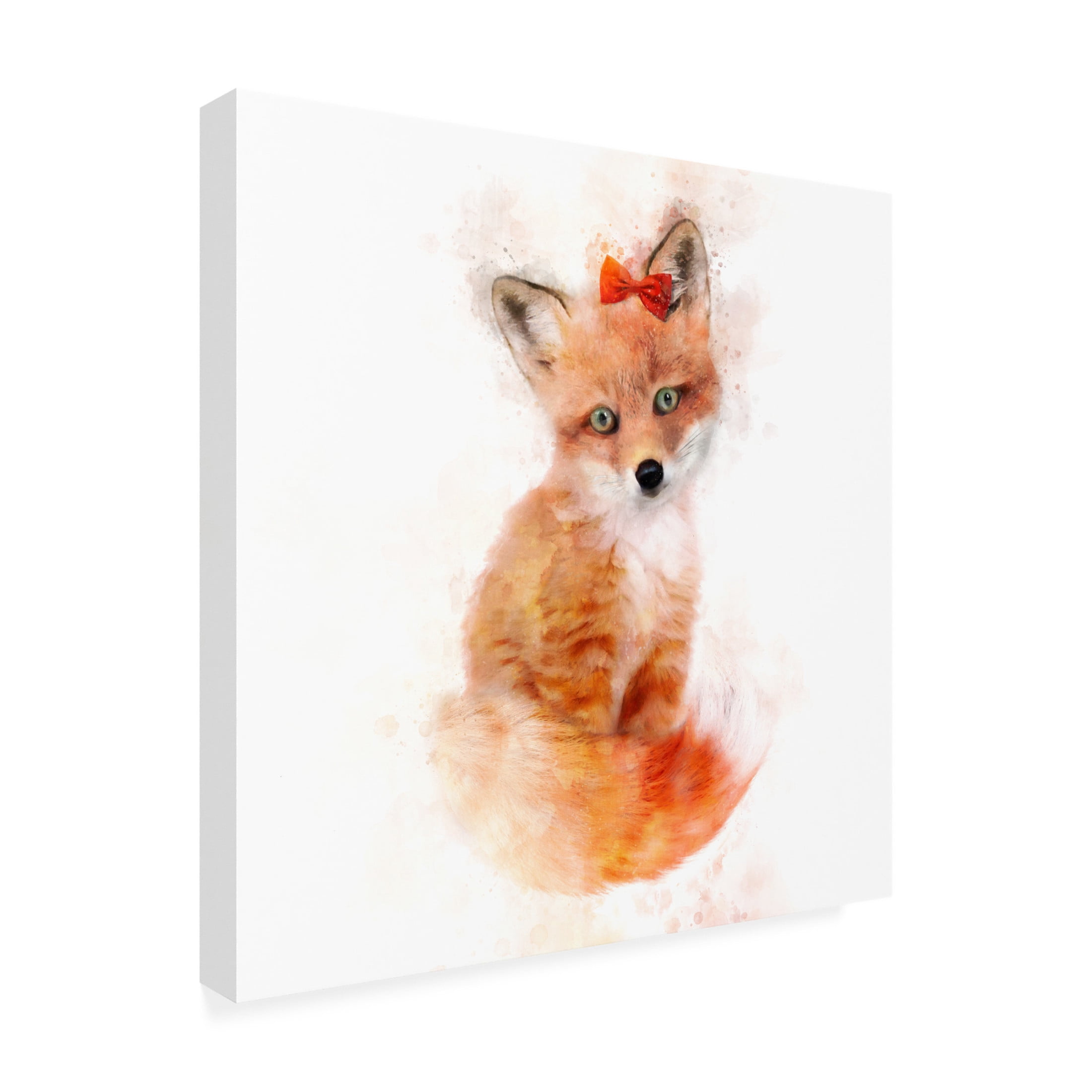 Trademark Fine Art Emel Tunaboylu  Baby Fox Canvas Wall Art