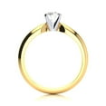 thumbnail image 2 of SuperJeweler 1/4 Carat Moissanite Solitaire Engagement Ring in 14 Karat Yellow Gold, 2 of 5
