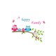 thumbnail image 1 of Yuarrent Etiqueta de la pared Animal de dibujos animados Decorativo Interior Espejo Ventana Calcomanía Papel tapiz Azulejo DIY Arte PVC Familia Decoración del hogar Yuarrent HA075050-00, 1 of 6