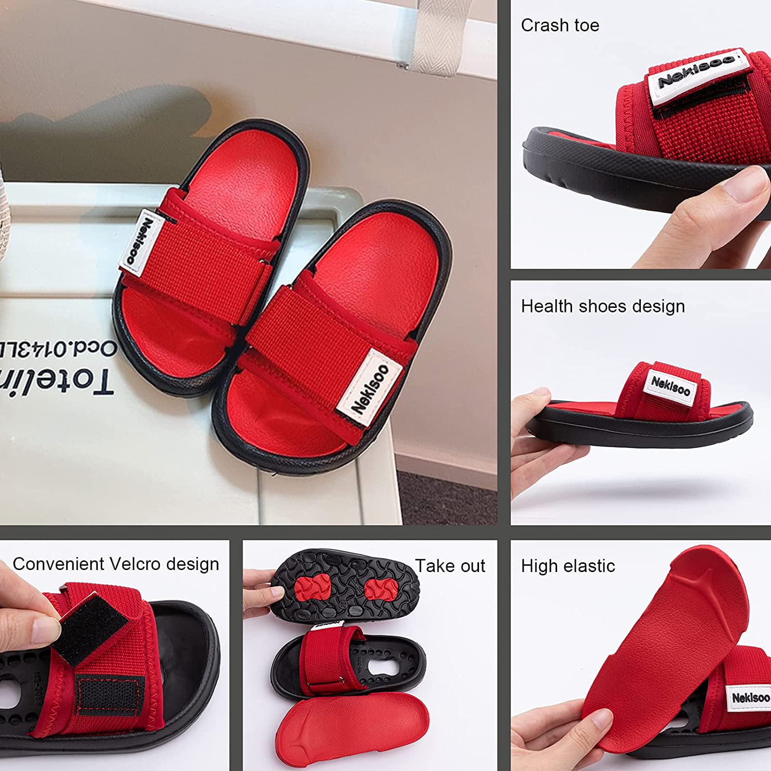 Supreme Red Slippers for Men