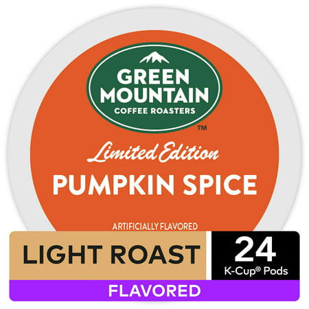 Green Mountain Coffee Pumpkin Spice, Flavored Keurig K-Cup Coffee Pods, Light Roast, 24