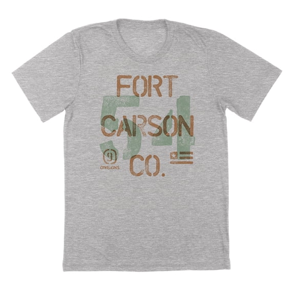 Fort Carson Humor Graphic Sport Grey Mens T-Shirt