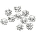 thumbnail image 4 of Baohd 10Pcs Alloy Base Rhinestone Buttons Shine Embellishment Buttons Crystal Flower Clothes DIY Accessories, 4 of 6