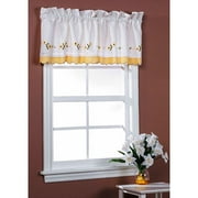 Daisy Gingham Tailored Valance, Yellow