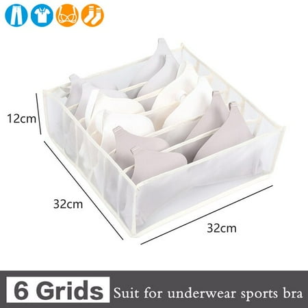 

QWZNDZGR Underwear Bra Storage Bag Foldable Home Closet Organizer Wardrobe Clear Hanging Bag Tie Scarf Socks Storage Organizer Dormitory