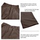 thumbnail image 4 of Pantalones de pana de mujer Pantalones casuales vintage sueltos de pierna recta de talle alto con bolsillos laterales, 4 of 8
