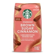 Starbucks Arabica Beans Brown Sugar Cinnamon Naturally Flavored Ground Coffee, 11 oz