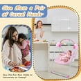 thumbnail image 2 of HAOUUCYIN Electric Baby Swing, Portable Infant Bouncer Cradle with bluetooth Music and Remote Control, Pink, 2 of 7