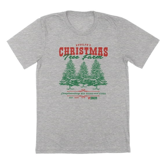 Christmas Farm Holiday Christmas Graphic Sport Grey Mens T-Shirt