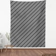 thumbnail image 3 of Geometric Fabric by the Yard Upholstery, Diagonal Order Diamond Shapes and Rhombus Ornamental Monochrome Print, Decorative Fabric for DIY and Home Accents, Charcoal Grey White by Ambesonne, 3 of 4
