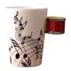 thumbnail image 4 of Yuarrent Taza de cerámica Taza de café Instrumento Taza Regalo creativo Guitarra roja Juegos de servir café y té tambor rojo 10x7.5 cm, 4 of 6