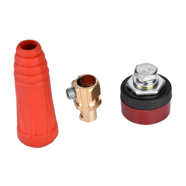 Conector rápido de soldadura, 1 pieza DKJ35-50 Conector de cable DKJ europeo rojo Conector de cable de soldadura Diseñado para el futuro