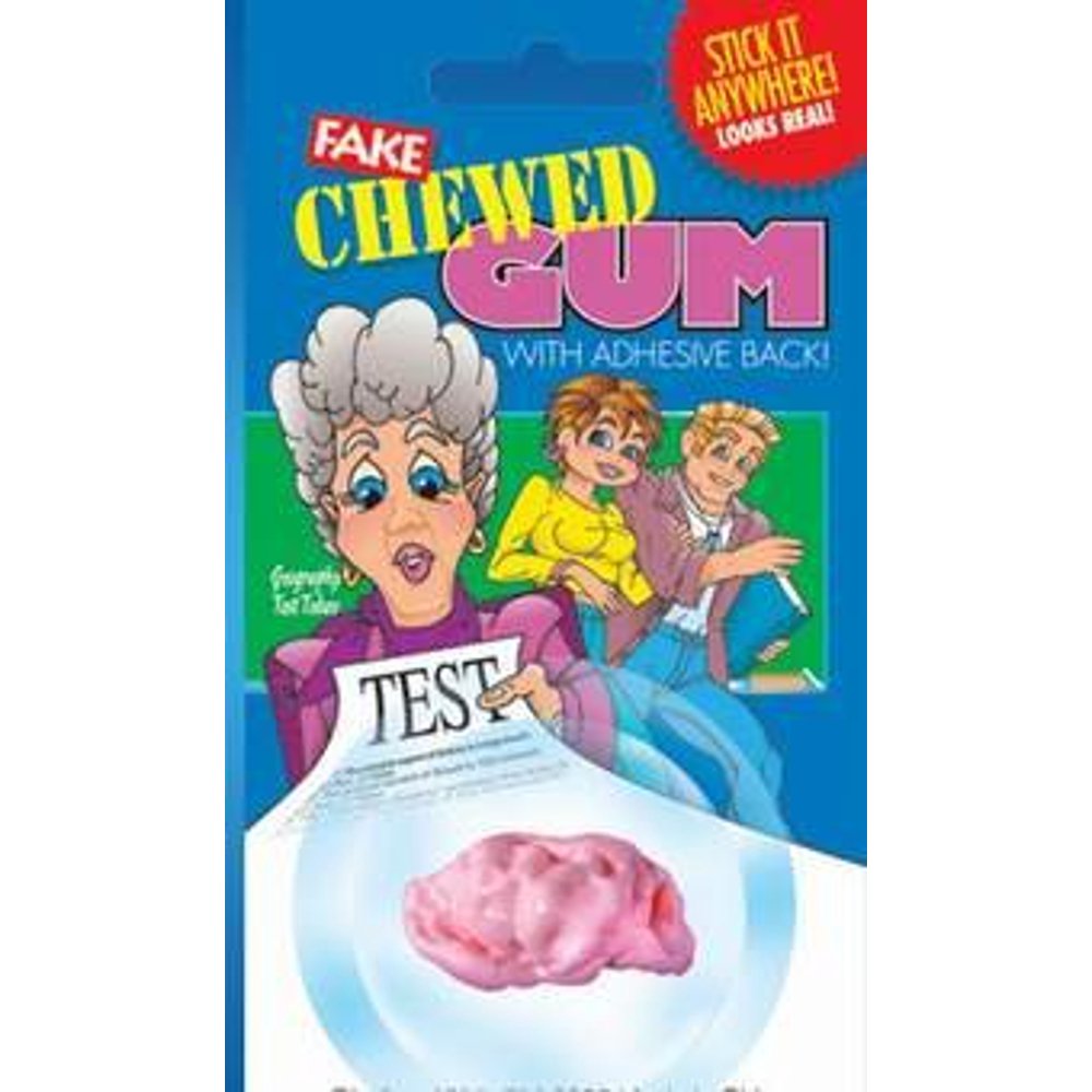 Fake Chewed Gum with Adhesive Back!, Stick it Anywhere! By Hepkat Provisioners