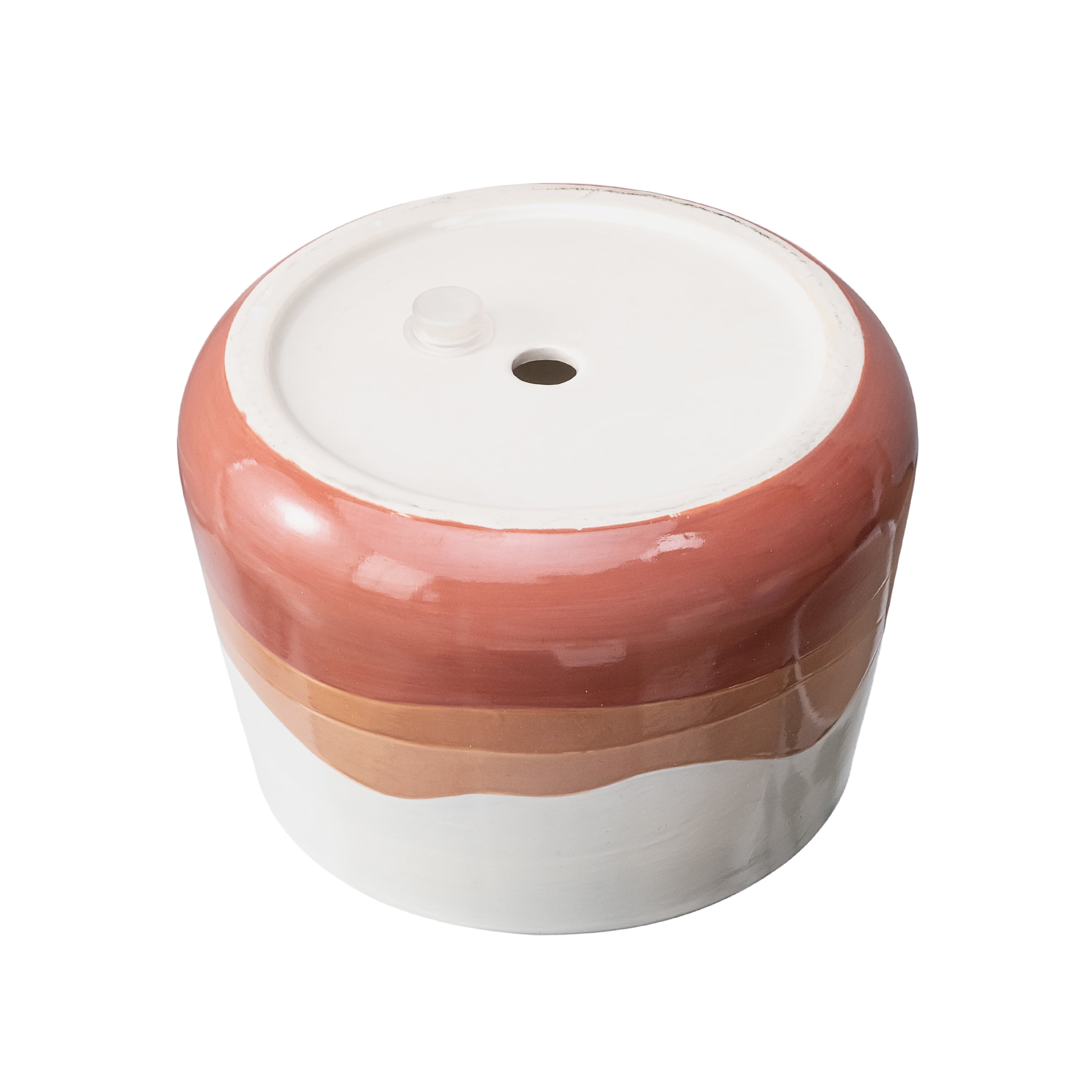 Mainstays 6-Inch Red Ombre Ceramic Planter with Drainage Hole