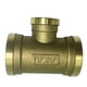 thumbnail image 3 of Rosca en T Adaptador de conector de latón completo Accesorios de tubería Piezas Adaptador de plomería DN15 x DN25 Cola Adaptador de rosca de latón de 3 vías, 3 of 8