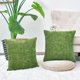 thumbnail image 2 of 18 x 18-Inch Forest Green Paquete de 2 acogedoras fundas de almohada para sofá, decoración del hogar, chenilla suave teñida de forma sólida, 18.0 x 18.0 in, verde bosque, 2 of 5