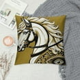 thumbnail image 2 of COMIO Horse Throw Pillow Cushion Covers - Modern Fashion Style Couch Sofa Pillow for Living Room Sofa Bedroom, 2 of 5
