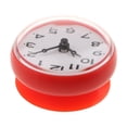 thumbnail image 4 of Reloj con ventosa de silicona impermeable de 7,5 cm de diámetro para cocina y baño. rojo, 4 of 9