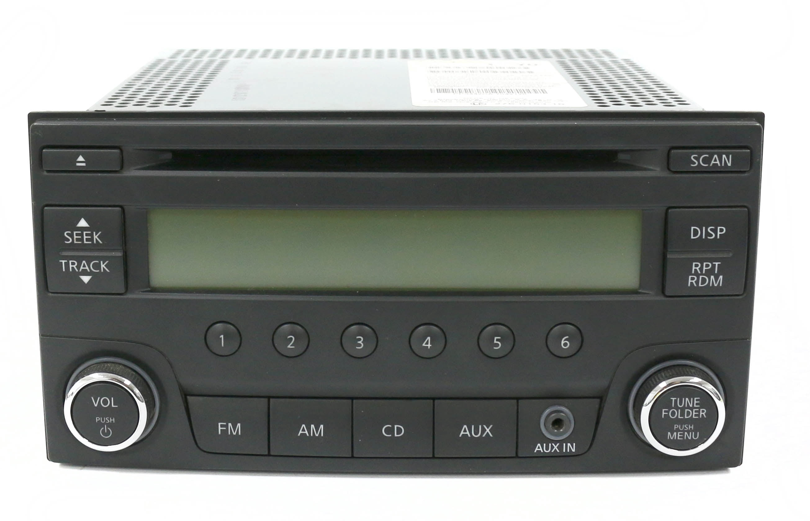 Restored 2014-2017 Nissan Micra Versa Receiver AM FM CD player With Aux Input 281853VY0A (Refurbished)