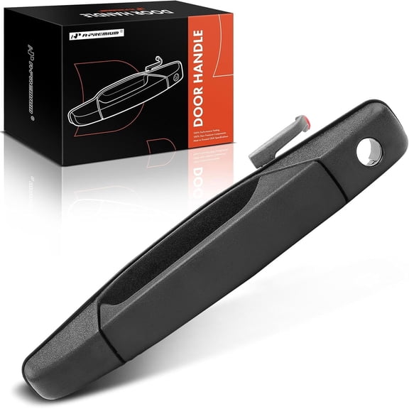 A-Premium Exterior Door Handle Front Driver Side Compatible with 2007 2008 2009 2010 2011 2012 2013 2014 Chevy Silverado 1500 Tahoe Suburban Avalanche & GMC Sierra Yukon, Black, # 15915106 20828237