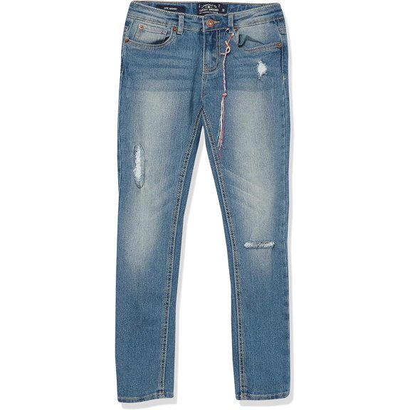 Lucky Brand girls Giselle Rip & Repair Zoe Skinny Jean, 16, Blue