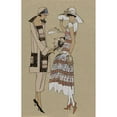 thumbnail image 2 of Anonymous 11x14 Black Ornate Wood Framed Double Matted Museum Art Print Titled: Meeting-Three Pieces, (1924), 2 of 5