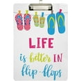 thumbnail image 2 of FMSHPON Flip Flops Summer Clipboard Hardboard Wood Nursing Clip Board and Pull for Standard A4 Letter 13x9 inches, 2 of 8