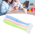 thumbnail image 4 of Soft Silicone Baby Spoons, Strict Design Flexible Soft Head  Spoon  For Baby Self Feeding Training, 4 of 8