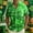 #5-Multicolor, variant on Ceisia Men's St. Patrick's Day Clover Print Short Sleeve Button-Down Shirt Collection | Gradient Clover Scatter Print Button-Up Shirt Gifts