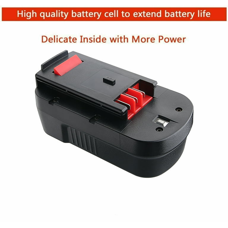 4.8Ah Hpb18 HPB18-OPE Fsb18 244760-00 18V 18 Volt Battery for Black and Decker, Size: 1XL