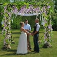 thumbnail image 7 of Wisteria Garland Flower Vines Wisteria Vine Artificial Wisteria Hanging Flowers Garland - 5pcs Total 33ft, 7 of 7