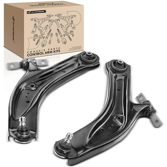 A-Premium 2Pcs Front Lower Control Arm with Ball Joint Compatible with Nissan Rogue 2014-2019, Rogue Sport 2017-2019, Qashqai 2017-2019, Replaces# 545014BA0A, 545004BA0A