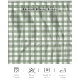 thumbnail image 5 of Sage Green Bed Skirt Buffalo Plaid Bed Skirts King Size 16 Inch Drop, Wrap Around Dust Ruffle&nbsp;Bedskirt with Adjustable Elastic Belt for Queen Size Beds, 5 of 7
