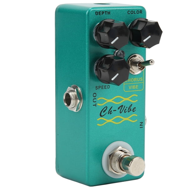 Electric Guitar Pedals, Metal Resonance Enjoyment True Bypass Chorus Vibrato Pedal Simple For Music ANGGREK AH2626