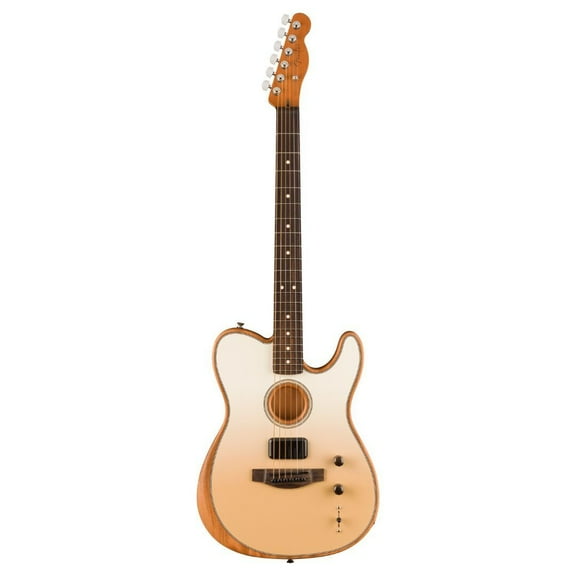 Fender Finneas Signature Acoustasonic Player Telecaster 6-String Right-Handed Electric Guitar with Rosewood Fingerboard (Cappuccino Fade)