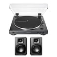 thumbnail image 1 of Tocadiscos Audio-Technica AT-LP60X-BK con altavoces Bluetooth AT-SP3X, 1 of 9