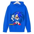 thumbnail image 5 of Sudadera con capucha de Sonics con figura de juego, sudadera con estampado de dibujos animados, manga larga, holgada, hombros caídos, estilo otoñal, regalo de cumpleaños, 5 of 5