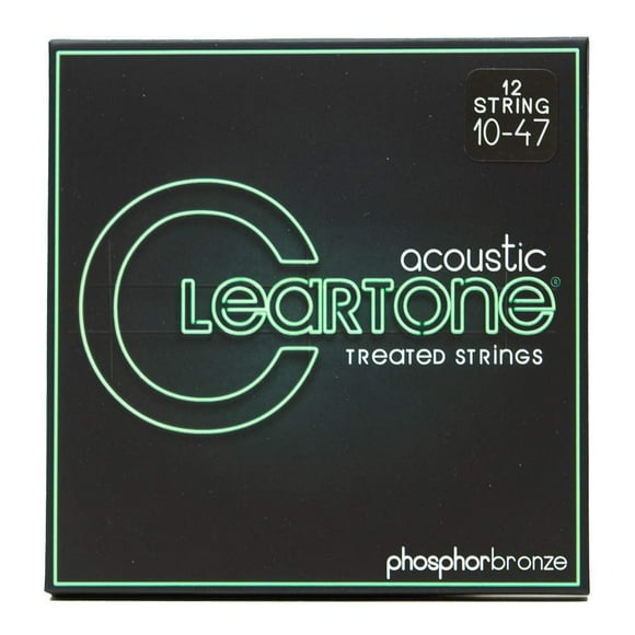 Cleartone Phosphor Bronze Acoustic Guitar Strings (10-47 12-String)