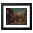 thumbnail image 2 of Francesco Diofebi 18x15 Black Modern Framed Museum Art Print Titled - Children Playing in a Roman Street (1838), 2 of 5