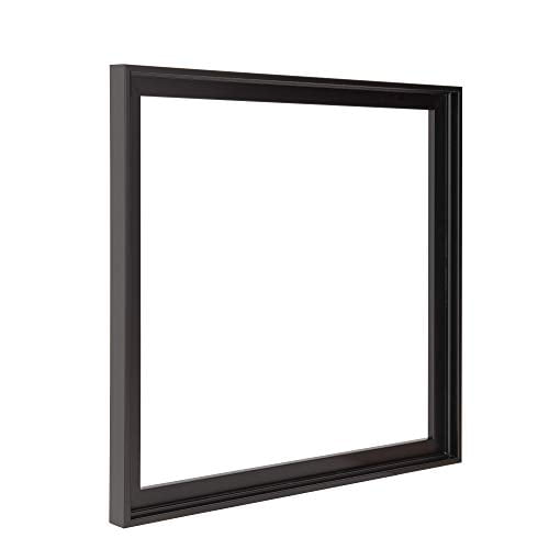 Pixy Canvas 8x8 inch Floater Frame for Canvas Paintings, Wood Panels, Canvas Panels & Stretched Canvas Boards. Floating Frame fits 5/8", 3/4" & max 7/8" Deep Artwork (Black, 8 x 8 in)