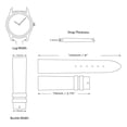thumbnail image 5 of DeBeer 12mm Dark Brown Leather with Gold-tone Buckle 6.75 inch Watch Band, 5 of 6