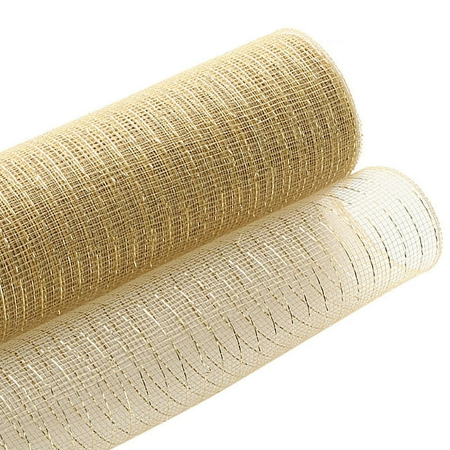 Mesh Ribbon 26cm/10 Yards DIY Sparkling Glitter Ribbons For Christmas Trees Home Decor Gift Wrapping