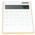 thumbnail image 2 of Calculadora portátil de 10 dígitos, ultradelgada, con energía solar, para el hogar, la oficina y los negocios, con pantalla LCD blanca., 2 of 14