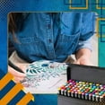 thumbnail image 3 of 48-Color Dual-Tip Oil-Based Markers | Quick-Drying, Vibrant | for Note-Taking, Decoration & Drawing, 3 of 9