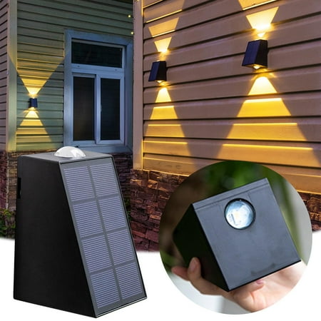 

Solar Human Body Induction Lamp Outdoor Split Courtyard Lamp Solar Charging Wall Lamp Garage Lighting Street Lamp Waterproof Wall Lamp for Garden Street Deck Fence