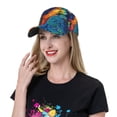 thumbnail image 5 of Rateoe Vibrant Rainbow Parrot Fantasy Pattern Men’s Baseball Cap – Adjustable Curved Brim Hat, Soft Cotton Sports Cap for Outdoor, Casual, and Everyday Wear, Comfortable & Breathable, 5 of 6