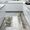 thumbnail image 4 of Farmhouse Kitchen Rug Sets of 2 Piece Non Slip Kitchen Rugs and Mats Washable Kitchen Mats for Kitchen Floor Mat Carpet Runner Rugs for Hallway Laundry Decor 17"x30"+17"x47", 4 of 6