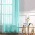 thumbnail image 4 of Coofit Sheer Curtain Solid Color All-match Translucent Window Gauze Window Panel, 4 of 10