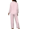 thumbnail image 2 of Suhoaziia Trippy Mushroom Snail Sleepwear for Women Nightgown Size S Pajama Set Long Tops & Pants Softness Snug-Fit Loungewear Lightweight Vacation Button-Down Comfiest Nightgown, 2 of 6