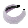 thumbnail image 4 of Unique Bargains 1 Pc Headband Chiffon Wide Hair Accessories Purple, 4 of 5